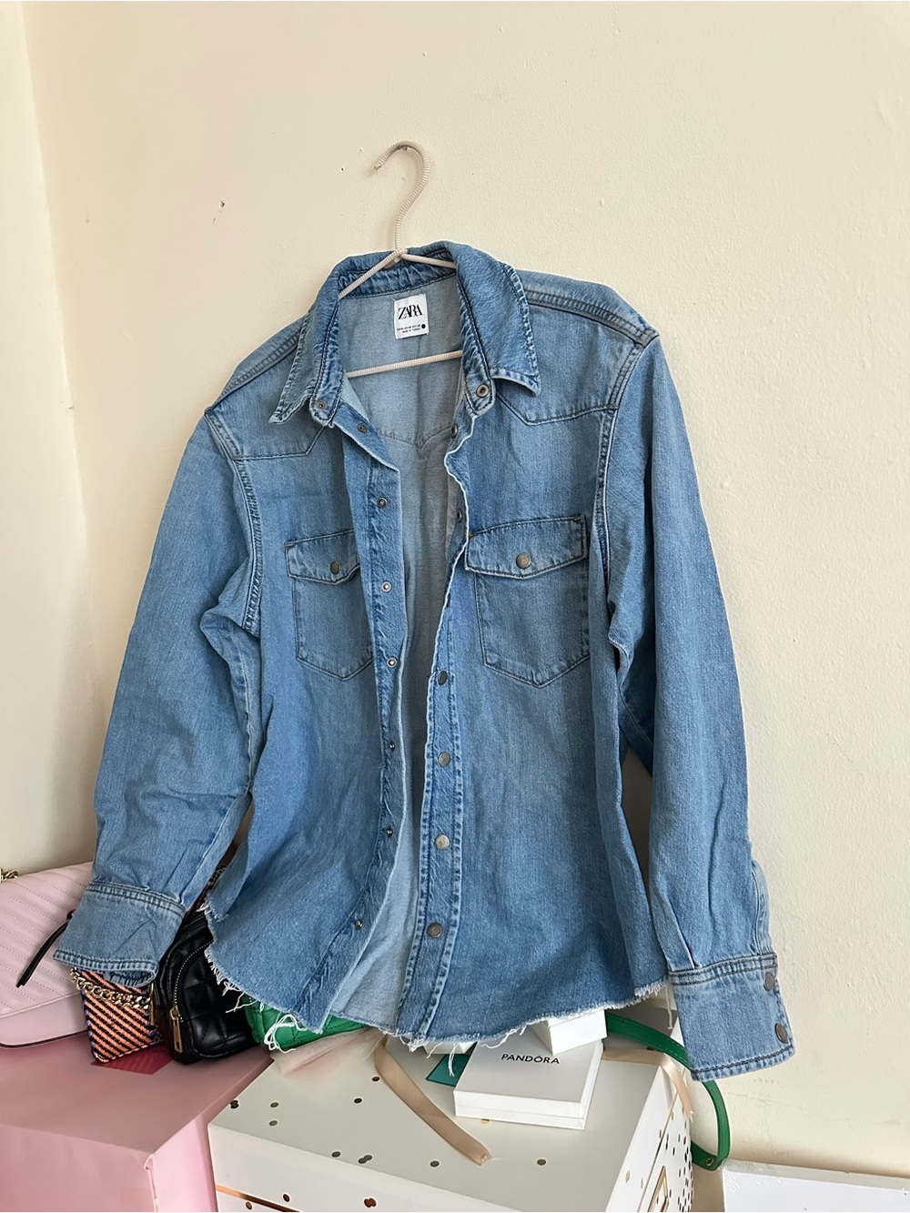 ZARA Light Wash Denim Jacket